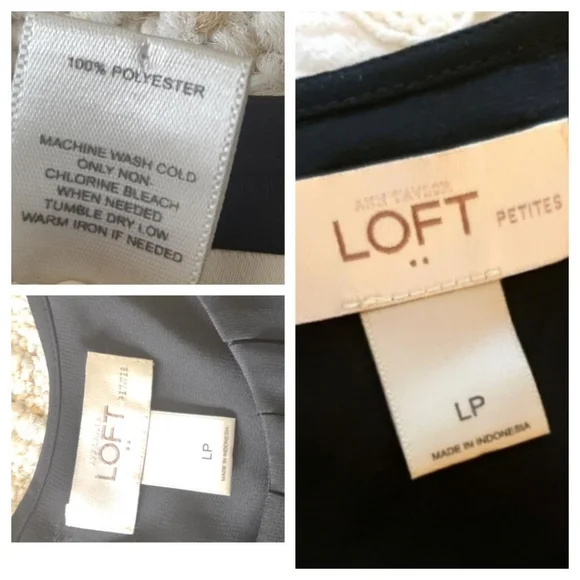 Loft Black Sleeveless Pleated Blouse - Picture 10 of 16